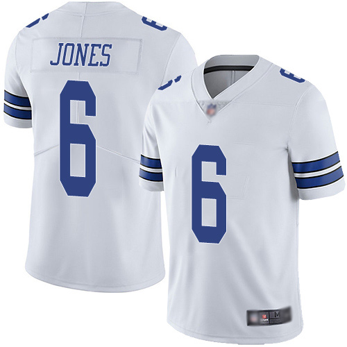 Men Dallas Cowboys Limited White Chris Jones Road #6 Vapor Untouchable NFL Jersey